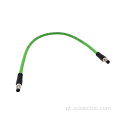 Conector Profinet M8 Conector Duplo Conexão de Endura dupla